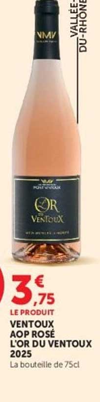 VENTOUX AOP ROSÉ L’OR DU VENTOUX 2025
