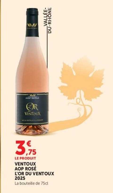 VENTOUX AOP ROSÉ L'OR DU VENTOUX 2025