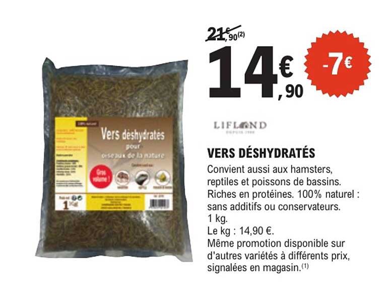 VERS DÉSHYDRATÉS