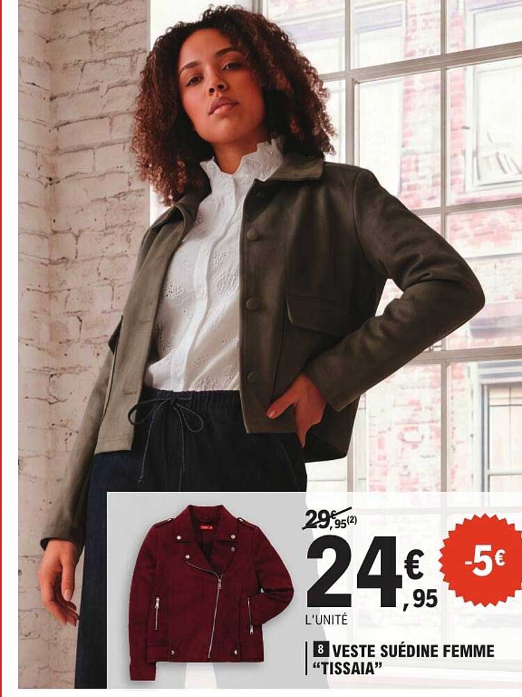 VESTE SUÉDINE FEMME “TISSAIA”