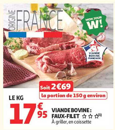 VIANDE BOVINE : FAUX-FILET