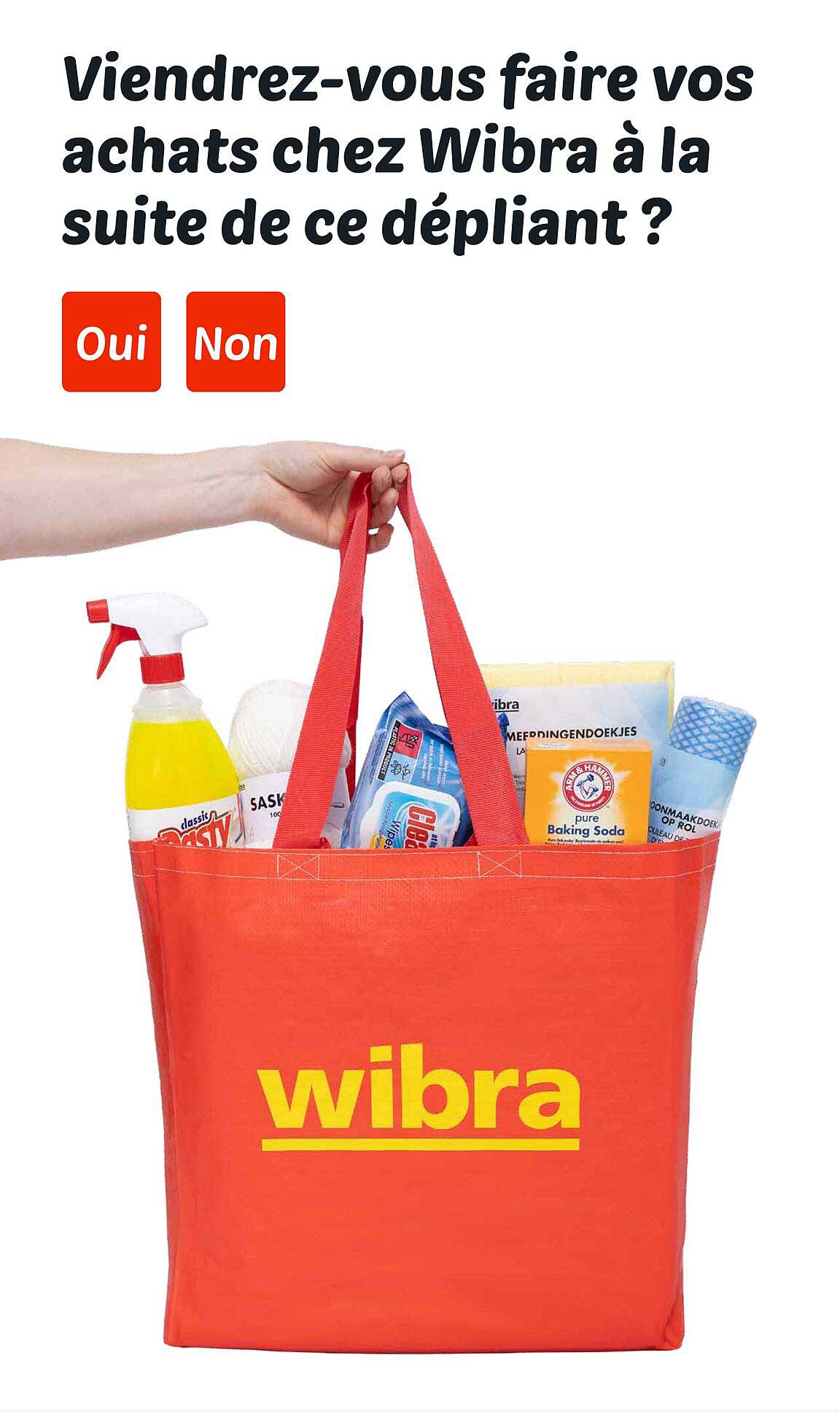 Viendrez-vous faire vos achats chez Wibra à la suite de ce dépliant ?