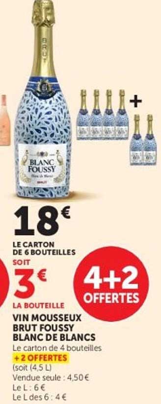 VIN MOUSSEUX BRUT FOUSSY BLANC DE BLANCS