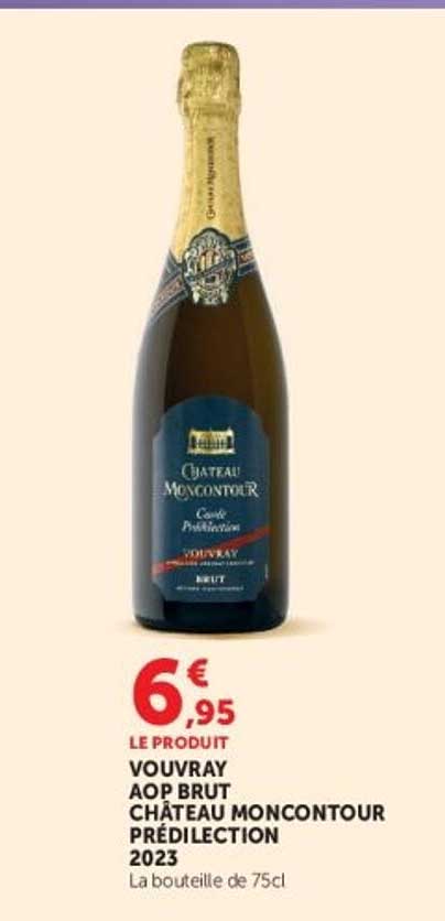 VOUVRAY AOP BRUT CHATEAU MONCONTOUR PREDILECTION 2023