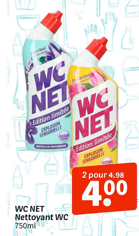 WC NET Nettoyant WC 750ml