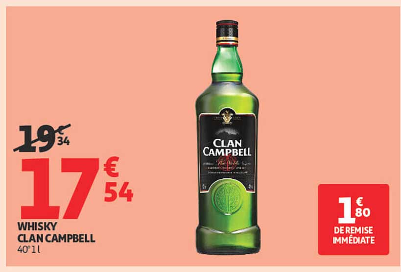 WHISKY CLAN CAMPBELL 40° 1 L