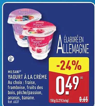 YAOURT À LA CRÈME