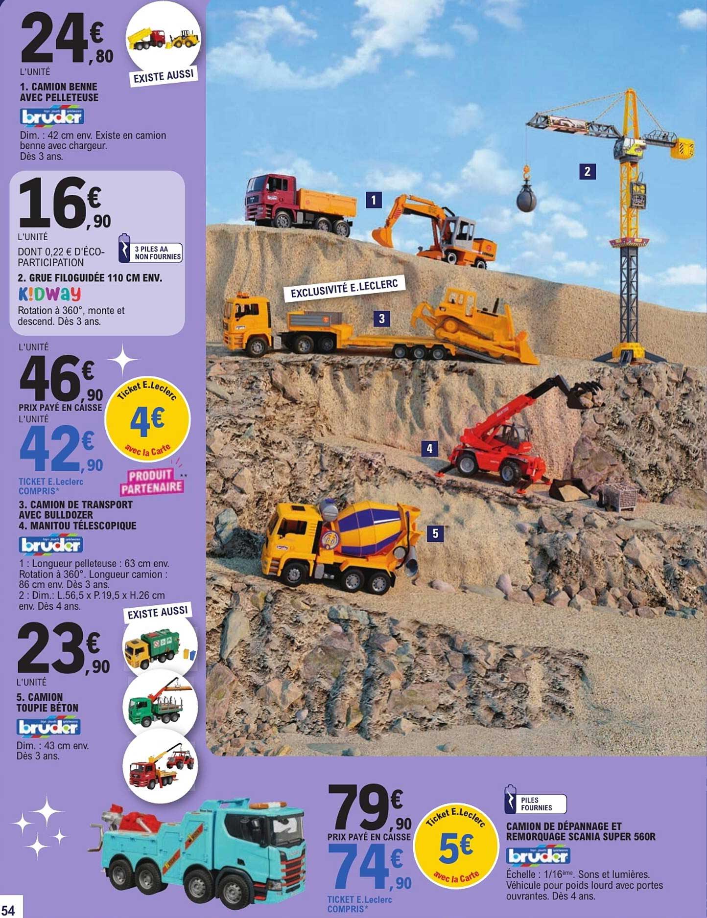 1. CAMION BENNE AVEC PELLETEUSE