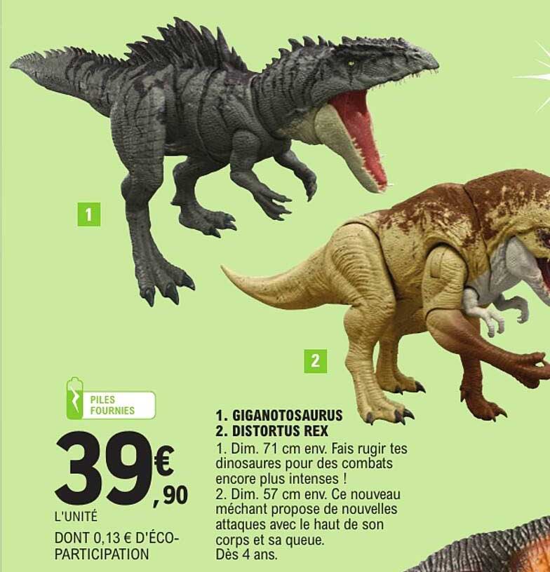 1. GIGANOTOSAURUS 2. DISTORTUS REX