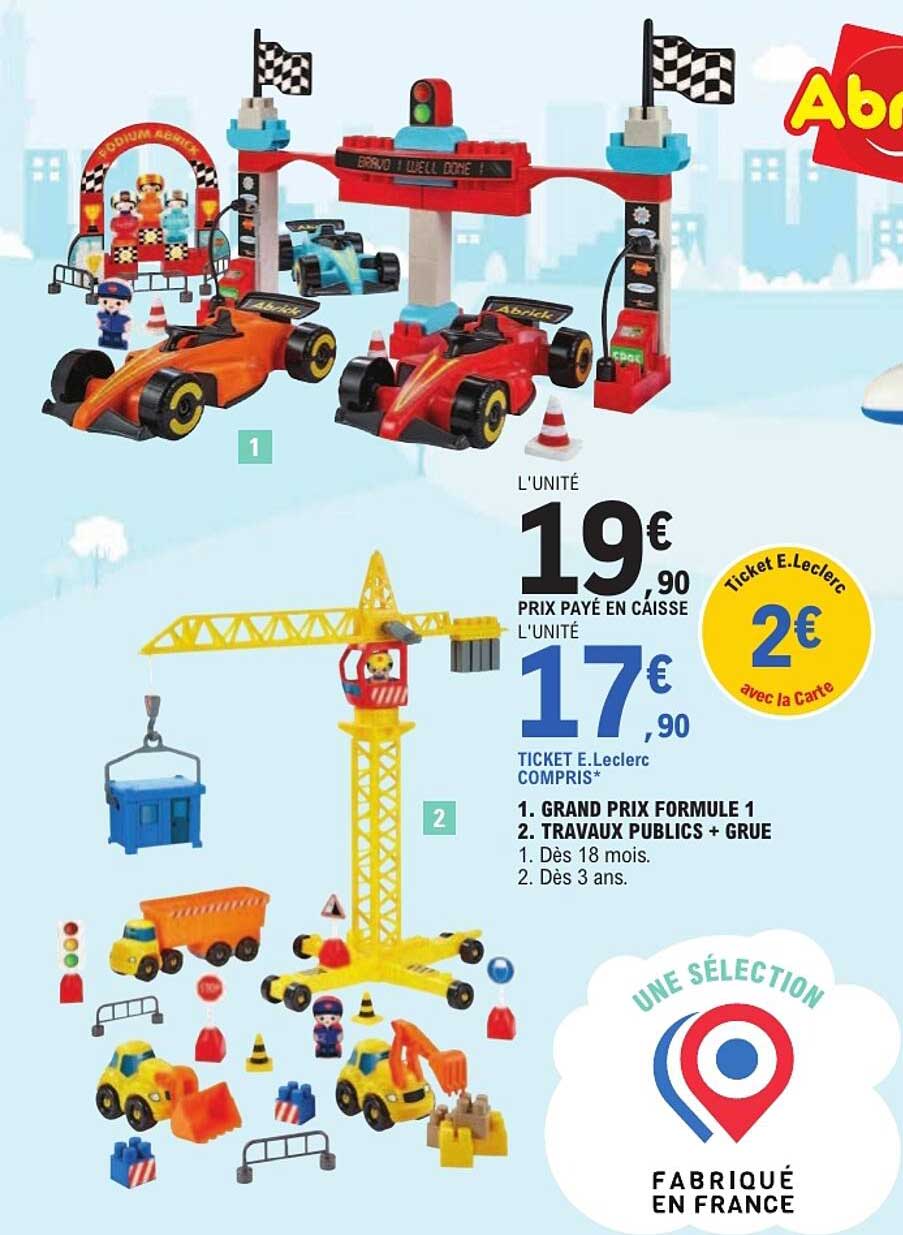 1. GRAND PRIX FORMULE 1 2. TRAVAUX PUBLICS + GRUE