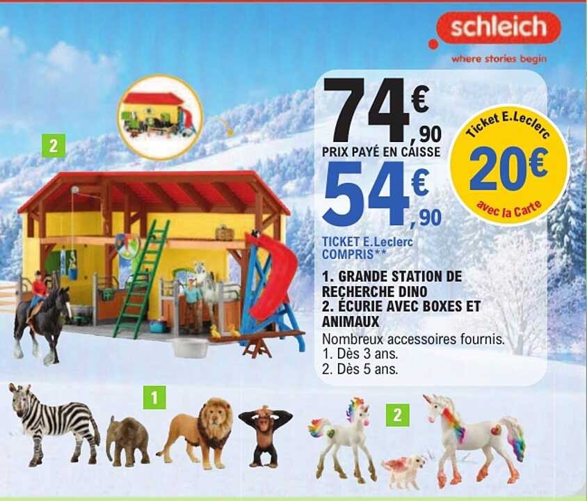 1. GRANDE STATION DE RECHERCHE DINO
2. ÉCURIE AVEC BOXES ET ANIMAUX