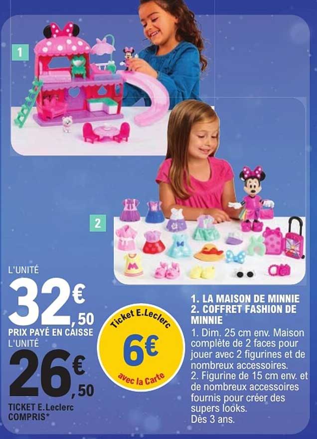 1. LA MAISON DE MINNIE 2. COFFRET FASHION DE MINNIE
