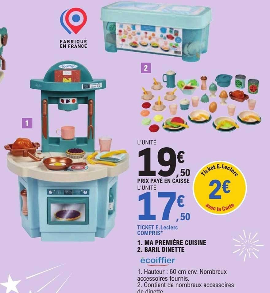 1. MA PREMIÈRE CUISINE 2. BARIL DINETTE