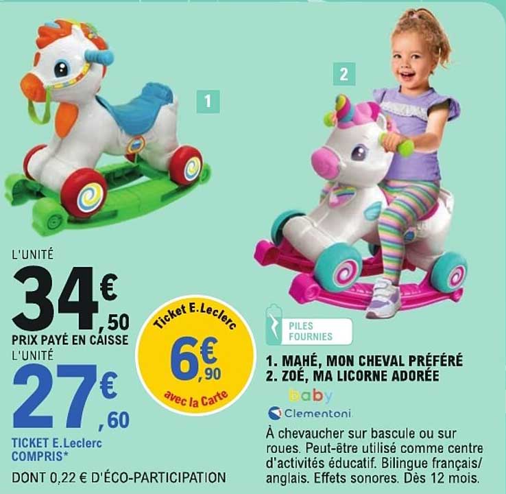 1. MAHÉ, MON CHEVAL PRÉFÉRÉ 2. ZOÉ, MA LICORNE ADORÉE