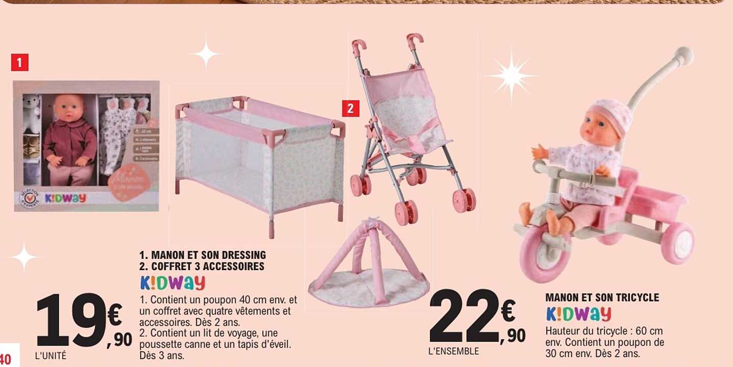 1. MANON ET SON DRESSING 2. COFFRET 3 ACCESSOIRES Kidway