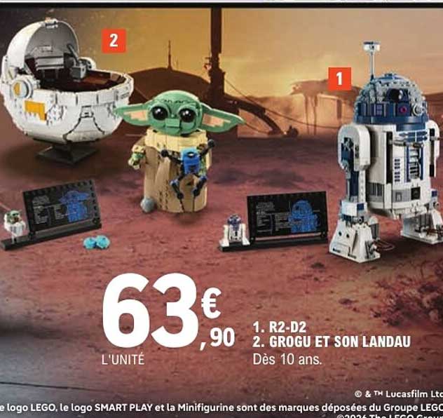 1. R2-D2 2. GROGU ET SON LANDAU Dès 10 ans.