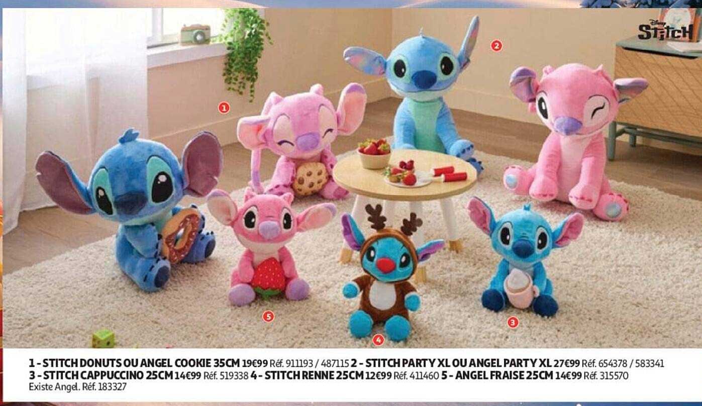 1 - STITCH DONUTS OU ANGEL COOKIE 35CM