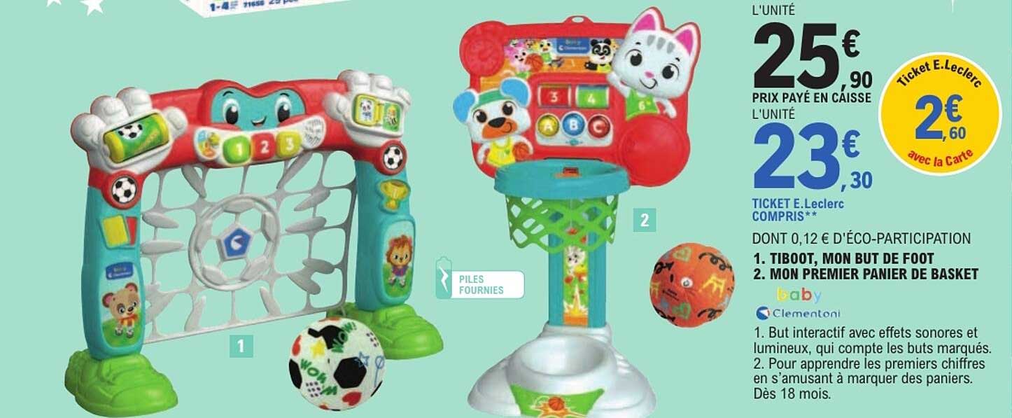 1. TIBOOT, MON BUT DE FOOT 2. MON PREMIER PANIER DE BASKET