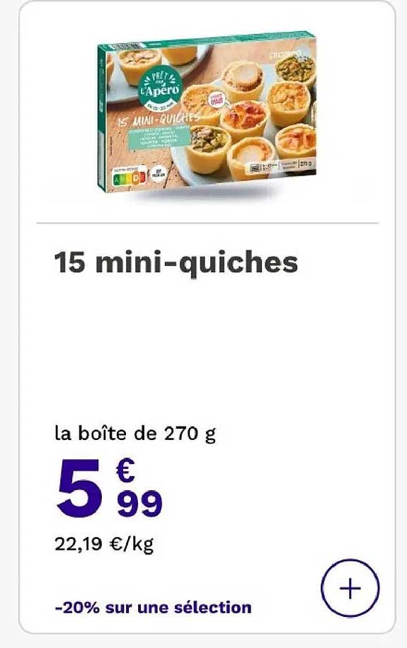 15 mini-quiches