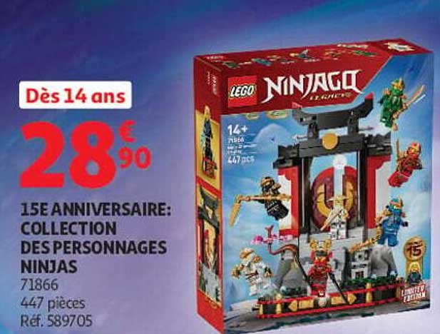 15E ANNIVERSAIRE: COLLECTION DES PERSONNAGES NINJAS