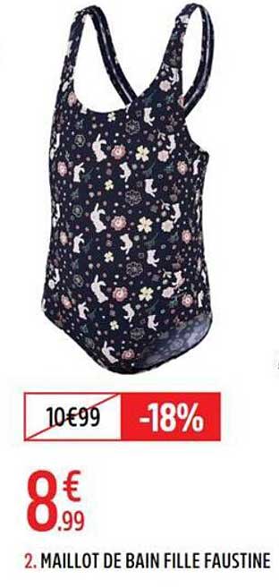 2. MAILLOT DE BAIN FILLE FAUSTINE
