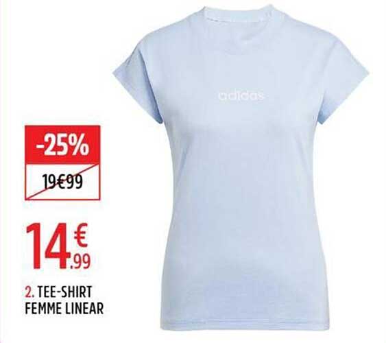 2. TEE-SHIRT FEMME LINEAR