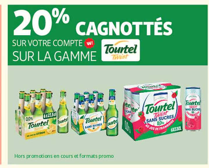 20% CAGNOTTÉS SUR VOTRE COMPTE SUR LA GAMME Tourtel Twist