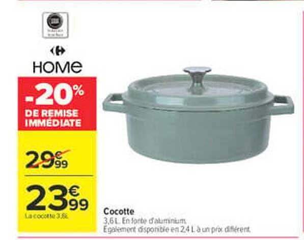 -20% DE REMISE IMMÉDIATE