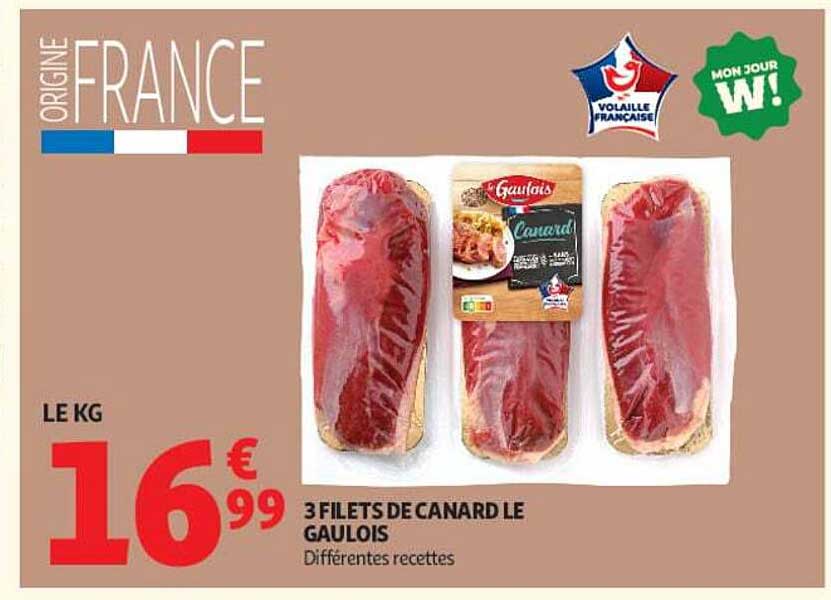 3 FILETS DE CANARD LE GAULOIS