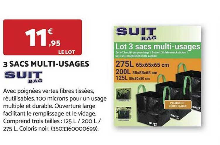 3 SACS MULTI-USAGES SUIT BAG
