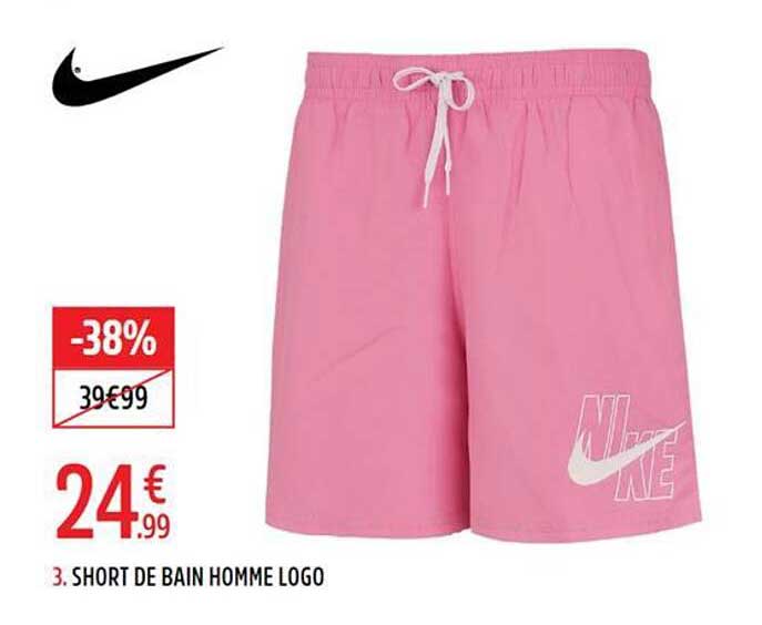 3. SHORT DE BAIN HOMME LOGO