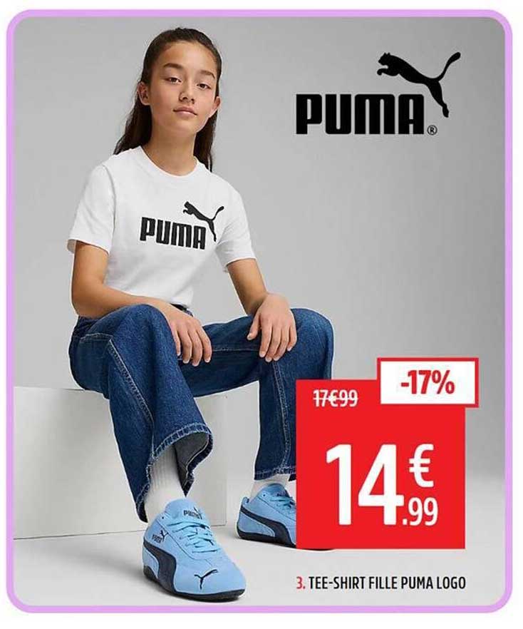 3. TEE-SHIRT FILLE PUMA LOGO