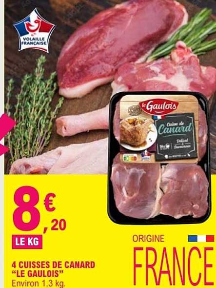4 cuisses de canard "Le Gaulois"