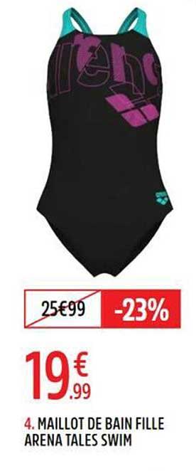 4. MAILLOT DE BAIN FILLE ARENA TALES SWIM