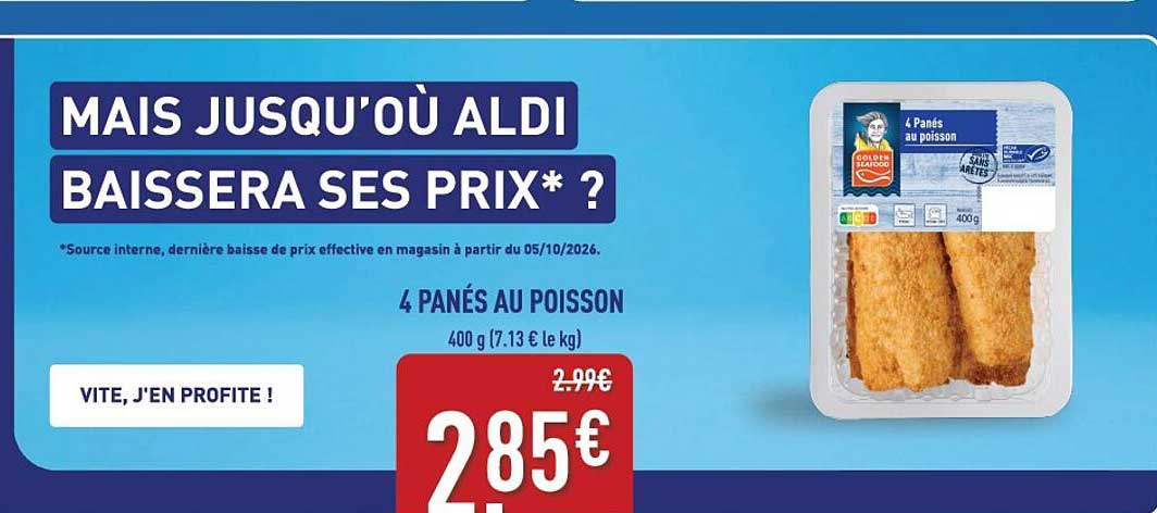 4 PANÉS AU POISSON