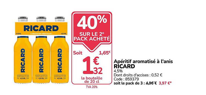 40% SUR LE 2e PACK ACHETÉ