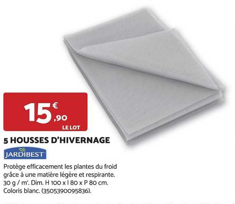 5 HOUSSES D'HIVERNAGE JARDIBEST