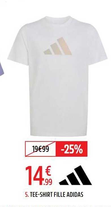 5. TEE-SHIRT FILLE ADIDAS