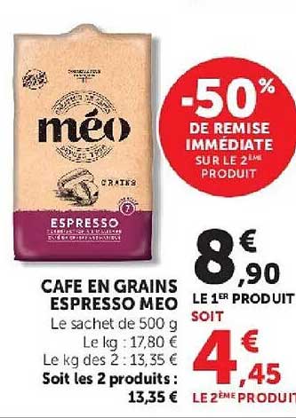 -50% DE REMISE IMMÉDIATE SUR LE 2ÈME PRODUIT