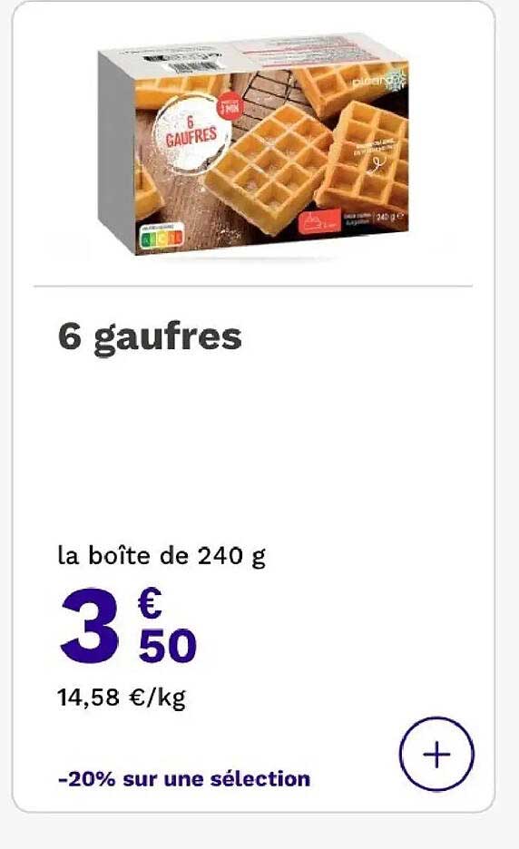 6 gaufres