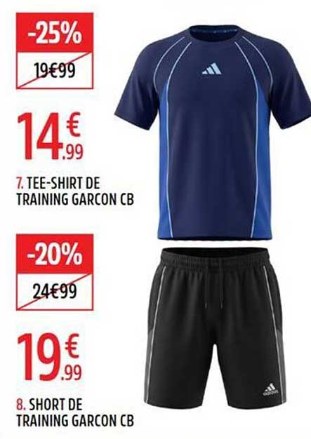 7. TEE-SHIRT DE TRAINING GARCON CB