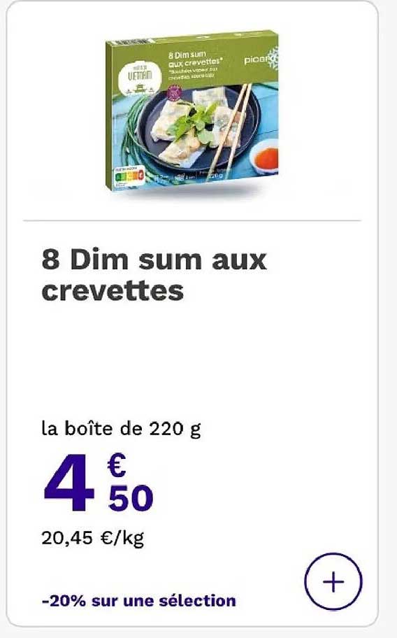 8 Dim sum aux crevettes
