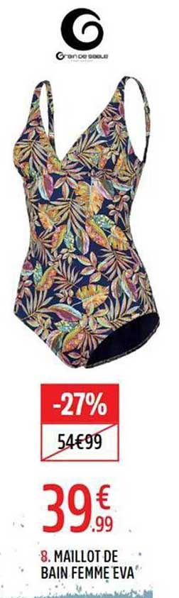 8. MAILLOT DE BAIN FEMME EVA'