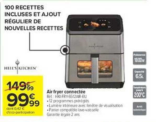 Air fryer connectée