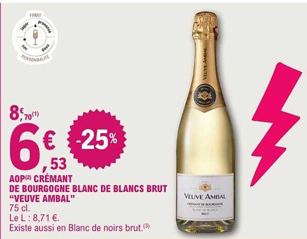 AOP CRÉMANT DE BOURGOGNE BLANC DE BLANCS BRUT "VEUVE AMBAL"