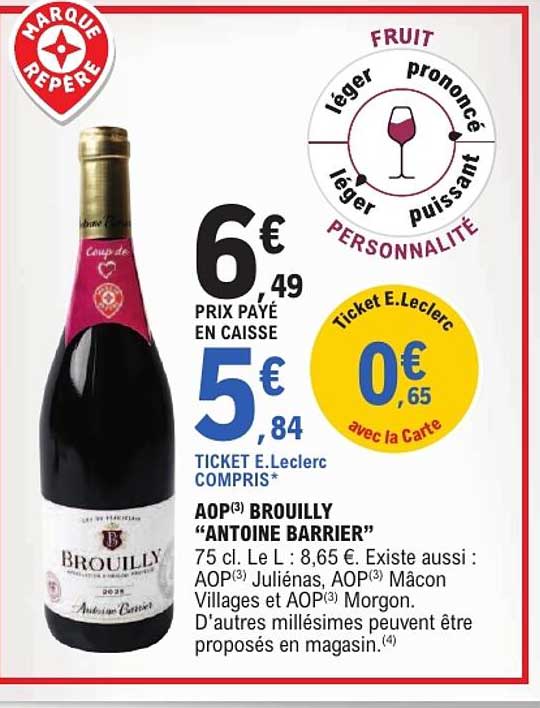 AOP(3) BROUILLY “ANTOINE BARRIER”
