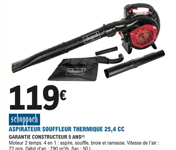 ASPIRATEUR SOUFFLEUR THERMIQUE 25,4 CC