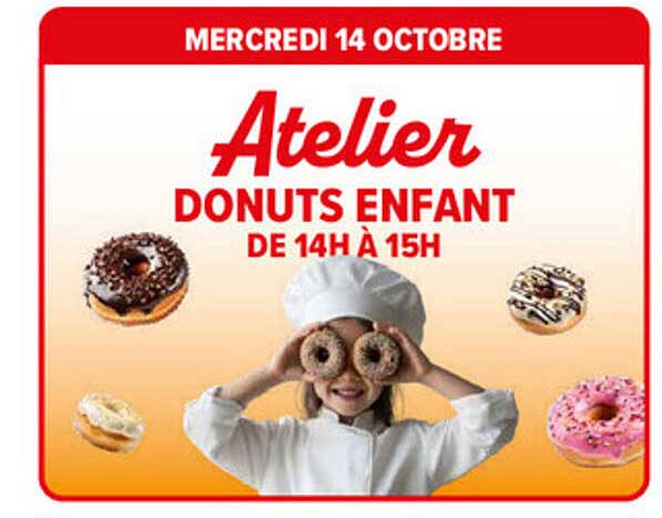 Atelier DONUTS ENFANT DE 14H À 15H