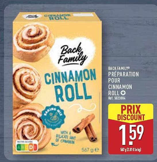 BACK FAMILY® PRÉPARATION POUR CINNAMON ROLL