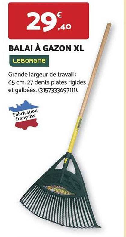 BALAI À GAZON XL
